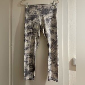 lululemon athletica Gray and White Leggings